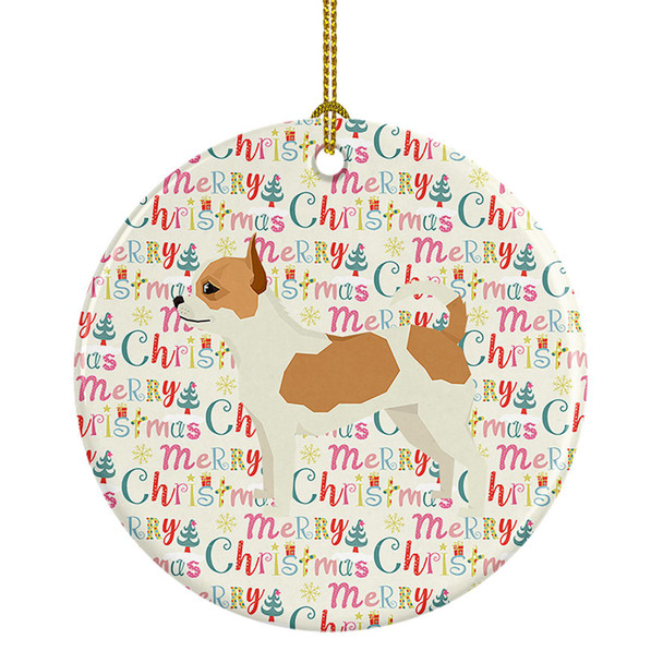 Chihuahua Merry Christmas Ceramic Ornament WDK1946 product image at NuMercy