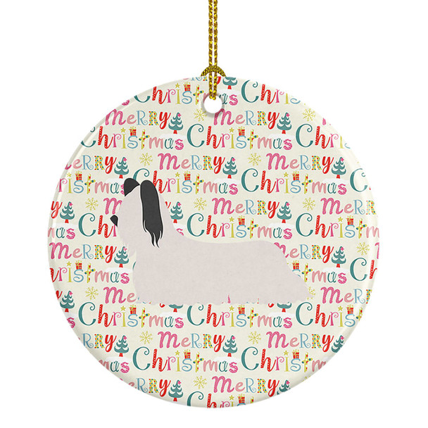 Skye Terrier Merry Christmas Ceramic Ornament WDK1995 product image at NuMercy