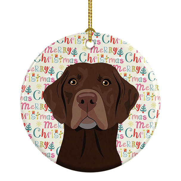 Labrador Retriever Chocolate #2 Christmas Ceramic Ornament product image at NuMercy