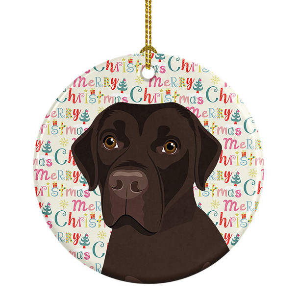 Labrador Retriever Chocolate #1 Christmas Ceramic Ornament product image at NuMercy