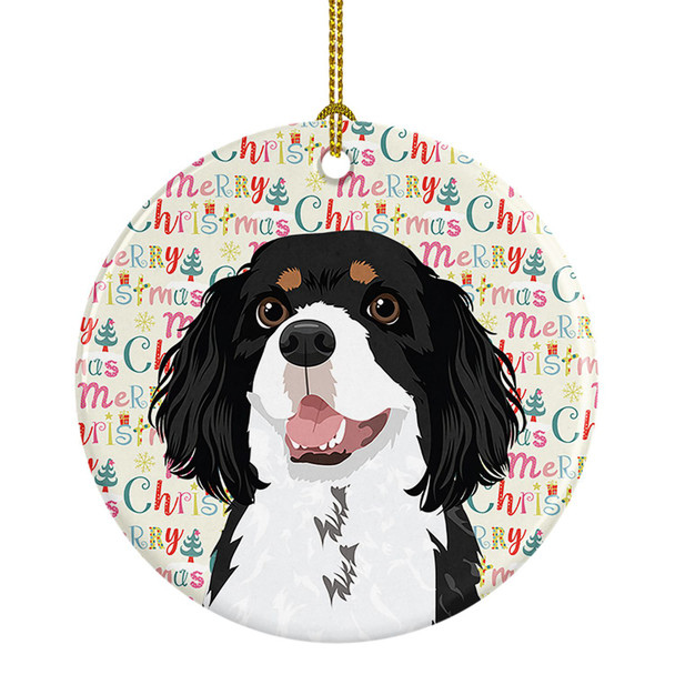Cavalier King Charles Spaniel Tricolor #2 Christmas Ceramic Ornament product image at NuMercy