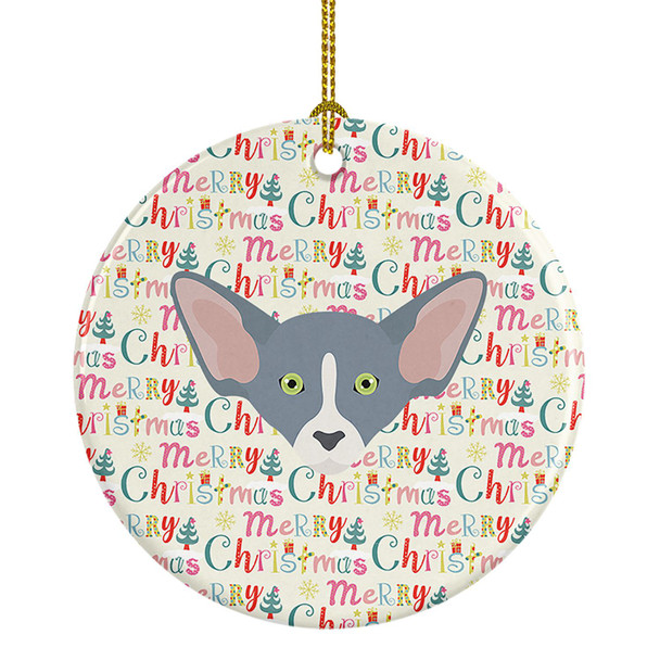 Peterbald Cat Christmas Ceramic Ornament WDK2365 product image at NuMercy