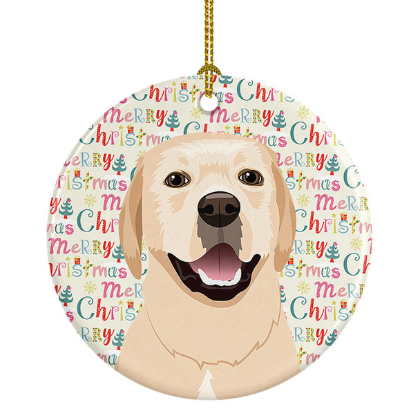 Labrador Retriever Yellow #2 Christmas Ceramic Ornament product image at NuMercy
