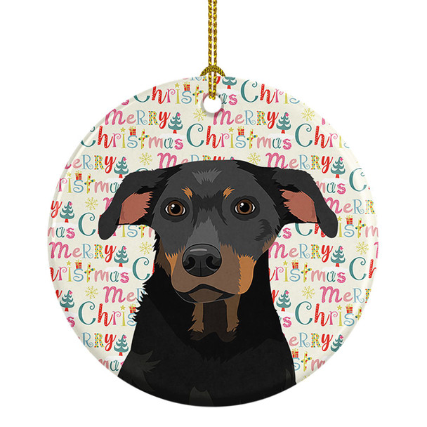 Rottweiler Black and Tan #5 Christmas Ceramic Ornament product image at NuMercy