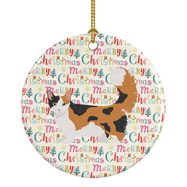 Skookum Cat Christmas Ceramic Ornament WDK2640 product image at NuMercy