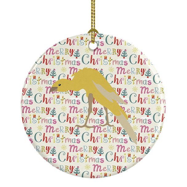 Belgian Hunchback Canary Christmas Ceramic Ornament product image at NuMercy