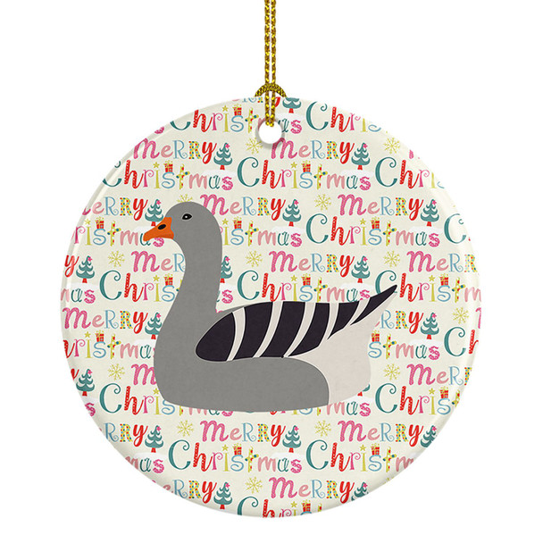 Pilgrim Goose Christmas Ceramic Ornament product image at NuMercy