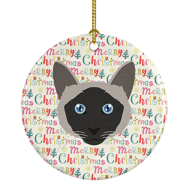 Balinese Cat Christmas Ceramic Ornament WDK2304 product image at NuMercy
