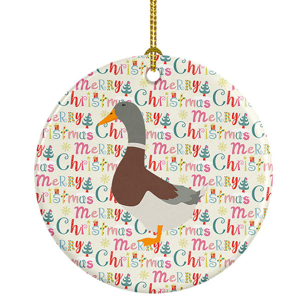 Saxony Sachsenente Duck Christmas Ceramic Ornament product image at NuMercy