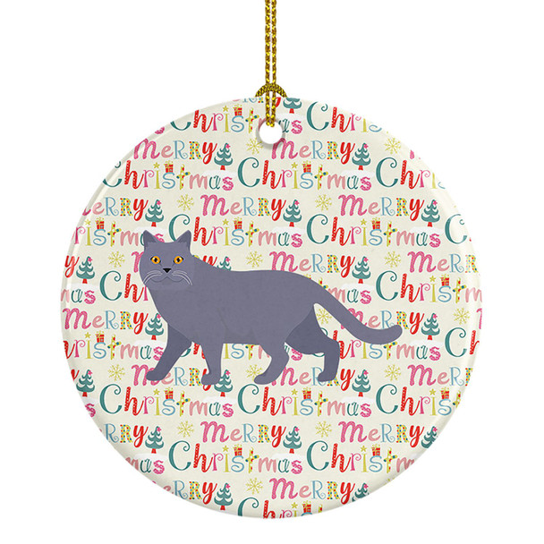 British Shorthair #1 Cat Christmas Ceramic Ornament product image at NuMercy