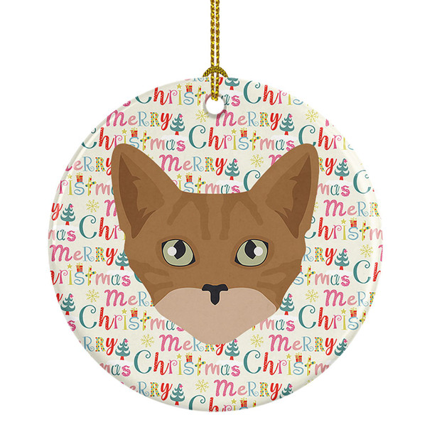 Australian Mist Cat Christmas Ceramic Ornament WDK2303 product image at NuMercy
