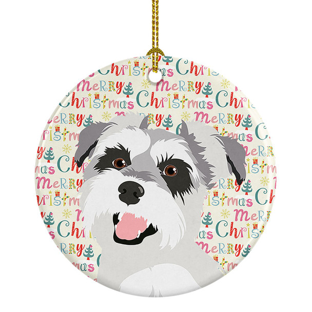 Schnauzer Salt and Pepper #2 Christmas Ceramic Ornament product image at NuMercy