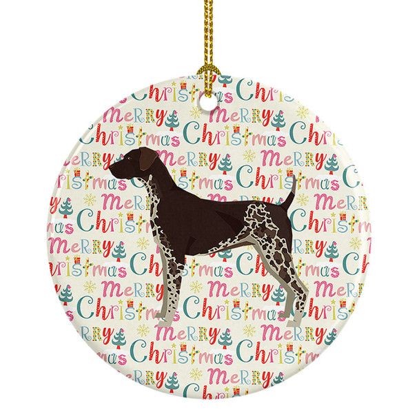 German Shorthaired Pointer Merry Christmas Ceramic Ornament WDK1957 product image at NuMercy