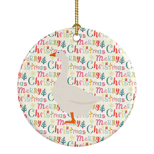 Embden Goose Christmas Ceramic Ornament product image at NuMercy