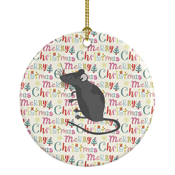 Satin Mouse Christmas Ceramic Ornament product image at NuMercy