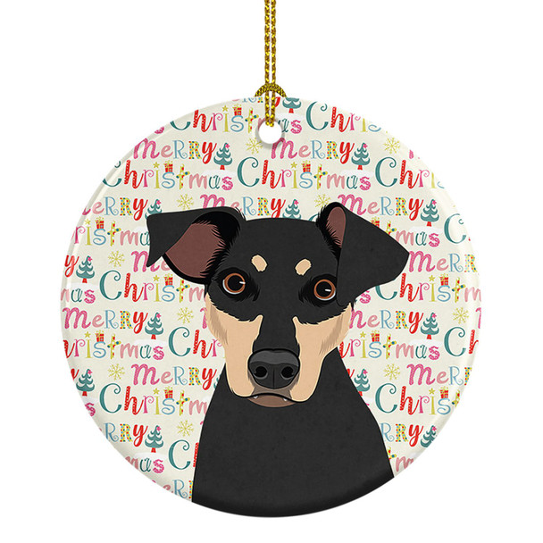 Rottweiler Black and Tan #3 Christmas Ceramic Ornament product image at NuMercy