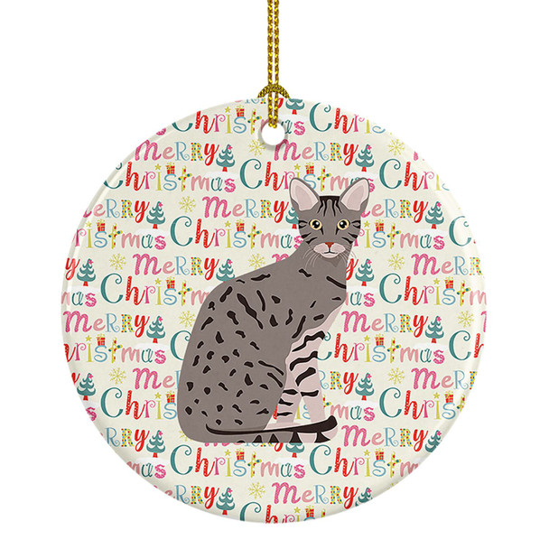 Ocicat Cat Christmas Ceramic Ornament WDK2436 product image at NuMercy