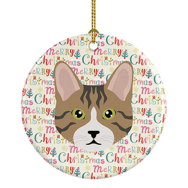 Dragon Li Cat Christmas Ceramic Ornament WDK2329 product image at NuMercy