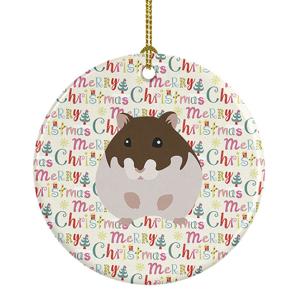 Dzungarian Hamster Christmas Ceramic Ornament product image at NuMercy
