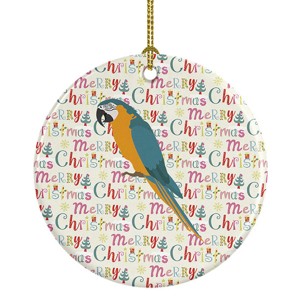 Macaw Christmas Ceramic Ornament product image at NuMercy