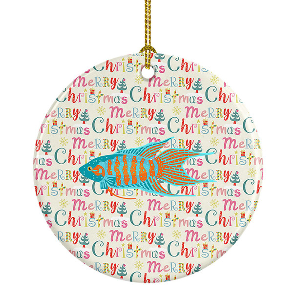 Paradise Fish Christmas Ceramic Ornament product image at NuMercy