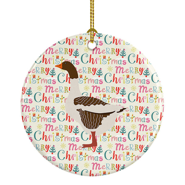 Pomeranian Rogener Goose Christmas Ceramic Ornament WDK2748 product image at NuMercy