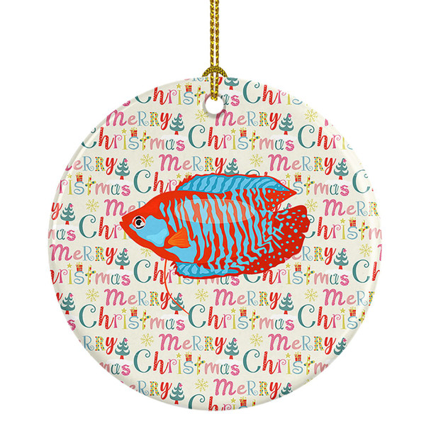 Dwarf Gourami Christmas Ceramic Ornament product image at NuMercy