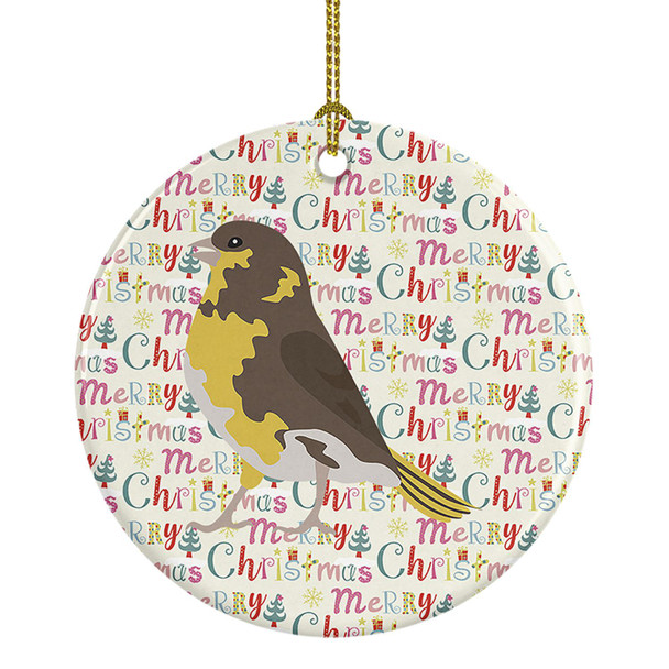 Spanish Canary Christmas Ceramic Ornament product image at NuMercy