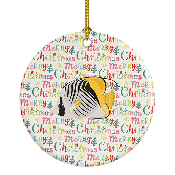 Butterfly Fish Christmas Ceramic Ornament product image at NuMercy