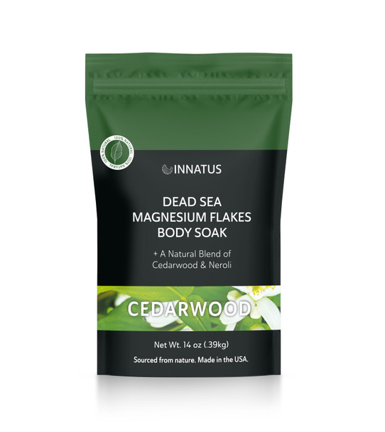 Pure Dead Sea Magnesium Flakes Restful Soak – Relaxing & Replenishing 14oz (Cedarwood & Neroli Scent) product image at NuMercy