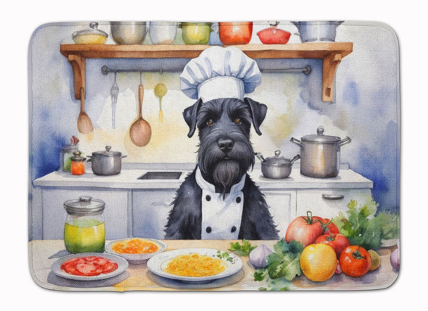 Giant Schnauzer The Chef Memory Foam Bath/Kitchen Mat product image at NuMercy