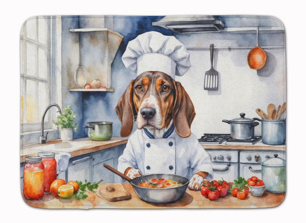 American English Coonhound The Chef Memory Foam Bath/Kitchen Mat product image at NuMercy