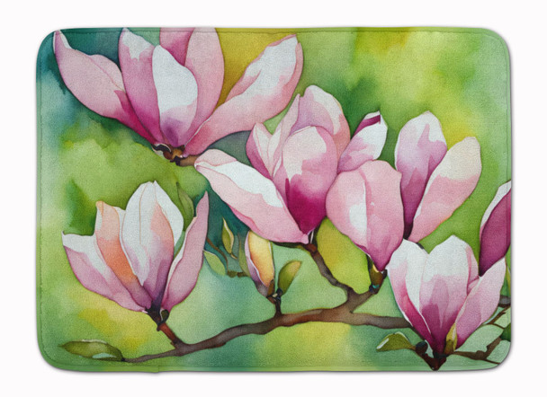 Mississippi Magnolia in Watercolor Memory Foam Bath/Kitchen Mat DAC1675 product image at NuMercy
