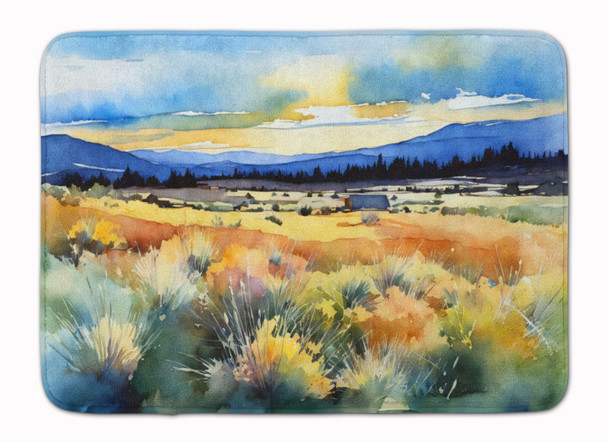 Nevada Sagebrush in Watercolor Memory Foam Bath/Kitchen Mat DAC1684 product image at NuMercy
