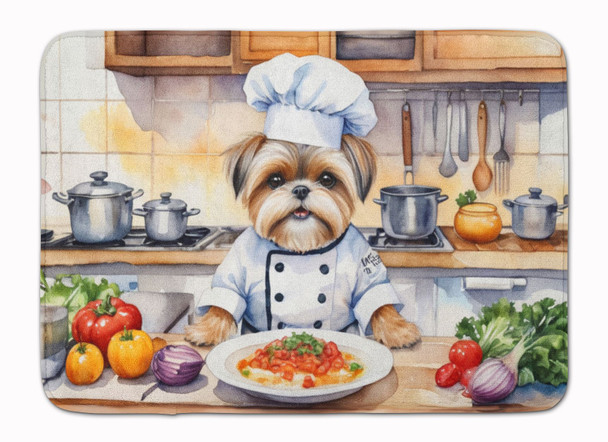 Lhasa Apso The Chef Memory Foam Bath/Kitchen Mat product image at NuMercy
