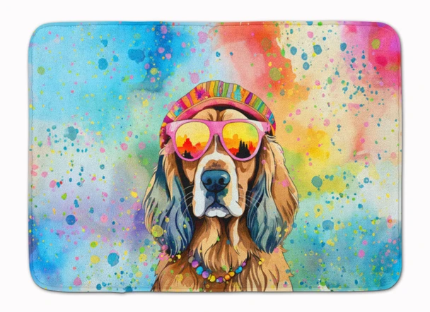Cocker Spaniel Hippie Dawg Memory Foam Bath/Kitchen Mat DAC2492 product image at NuMercy
