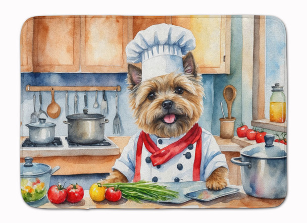Cairn Terrier The Chef Memory Foam Bath/Kitchen Mat DAC6226 product image at NuMercy