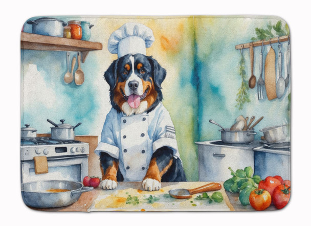 Bernese Mountain Dog The Chef Memory Foam Bath/Kitchen Mat DAC6207 product image at NuMercy