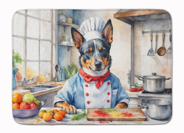 Australian Cattle Dog The Chef Memory Foam Bath/Kitchen Mat product image at NuMercy