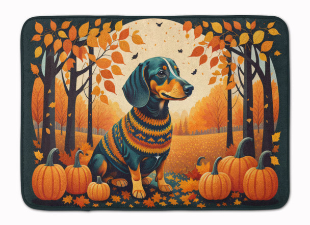 Dachshund Fall Memory Foam Bath/Kitchen Mat DAC1042 product image at NuMercy