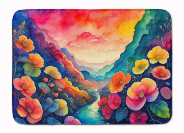 Begonias in Color Memory Foam Bath/Kitchen Mat product image at NuMercy