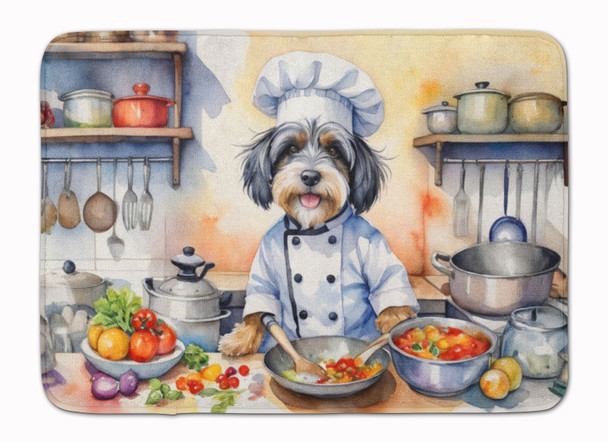 Tibetan Terrier The Chef Memory Foam Bath/Kitchen Mat product image at NuMercy