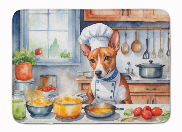 Basenji The Chef Memory Foam Bath/Kitchen Mat product image at NuMercy