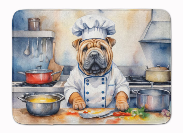 Shar Pei The Chef Memory Foam Bath/Kitchen Mat product image at NuMercy