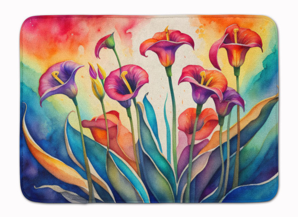 Calla Lilies in Color Memory Foam Bath/Kitchen Mat product image at NuMercy