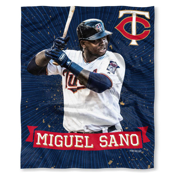Miguel Sano Minnesota Twins MLBPA Players HD Silk Touch Throw