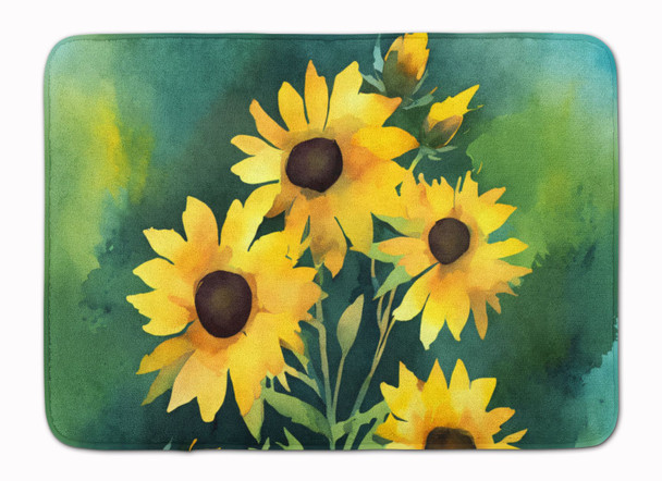 Kentucky Goldenrod in Watercolor Memory Foam Bath/Kitchen Mat DAC1657 product image at NuMercy