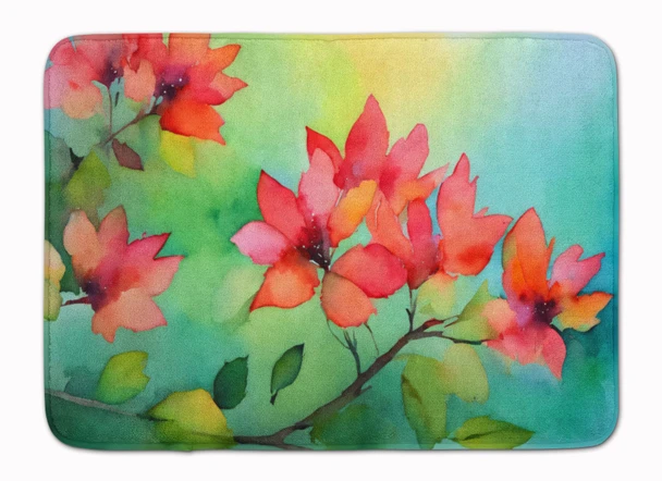 Missouri Hawthorns in Watercolor Memory Foam Bath/Kitchen Mat DAC1678 product image at NuMercy