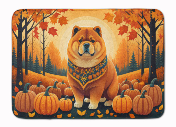 Chow Chow Fall Memory Foam Bath/Kitchen Mat product image at NuMercy
