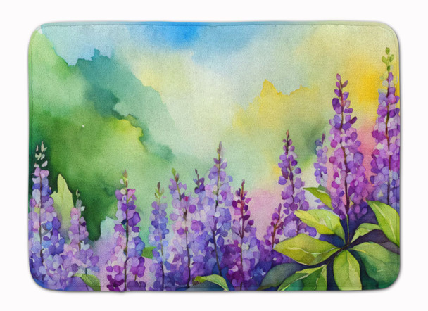 Idaho Syringa in Watercolor Memory Foam Bath/Kitchen Mat DAC1645 product image at NuMercy
